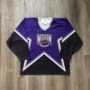 Vintage 90's CCM NHL Western Conference Purple Jersey